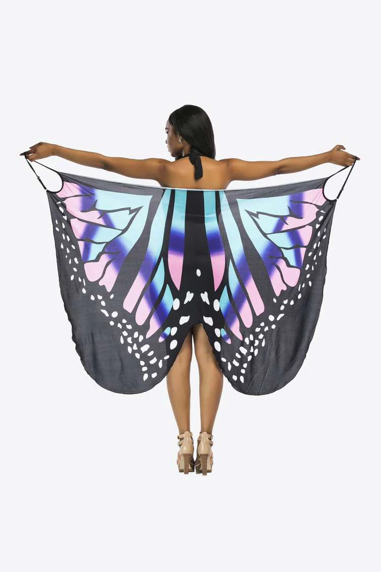Butterfly Spaghetti Strap Cover Up - Image 5
