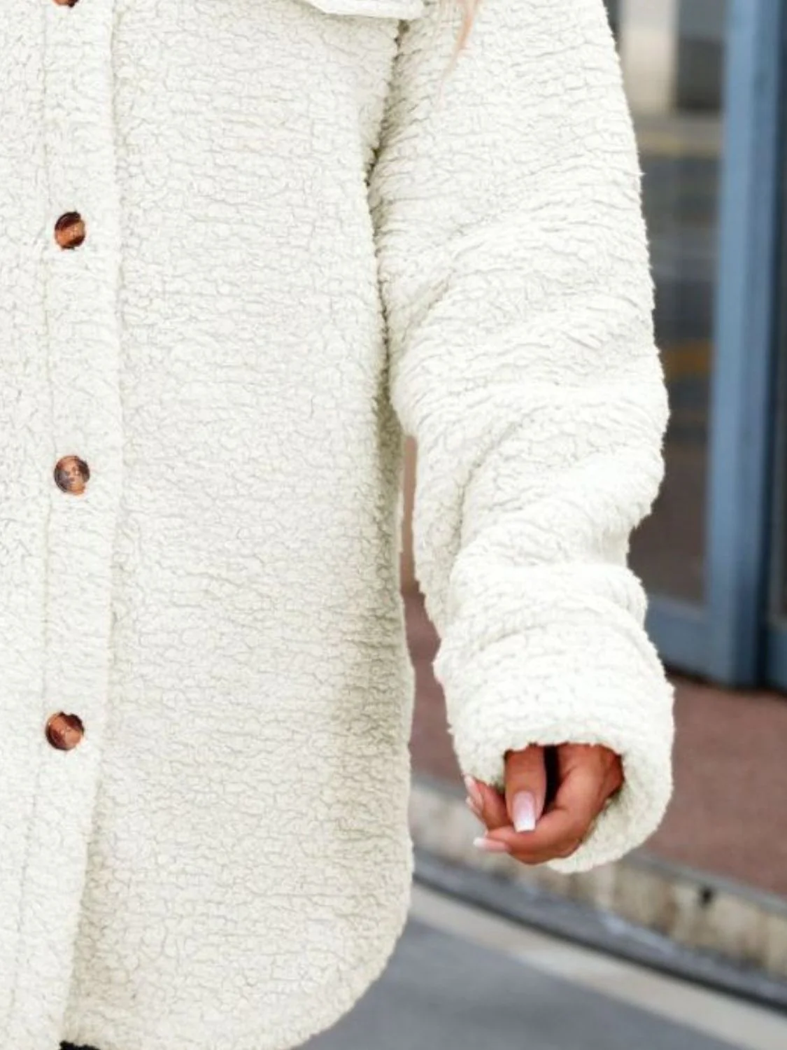 Button Down Collared Coat - Image 10