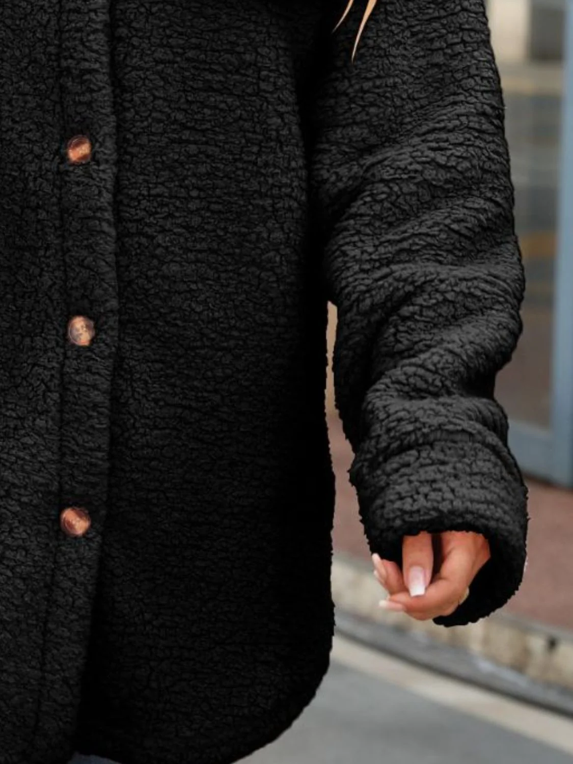 Button Down Collared Coat - Image 13