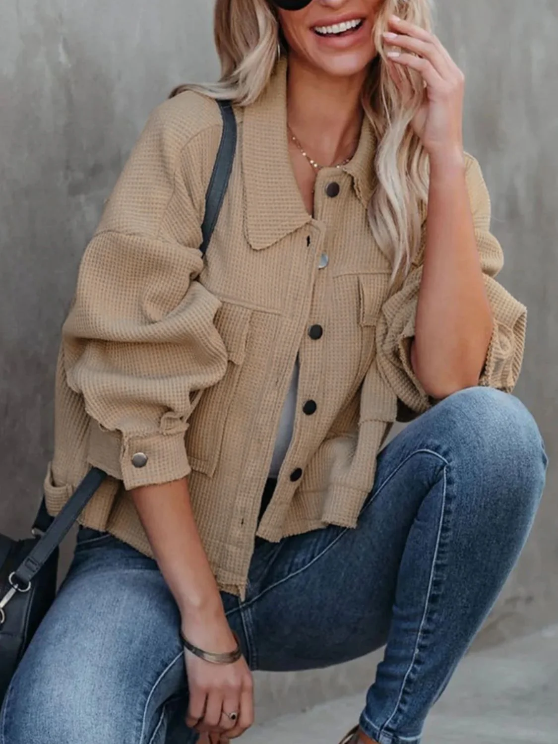 Button Up Long Sleeve Jacket - Image 16
