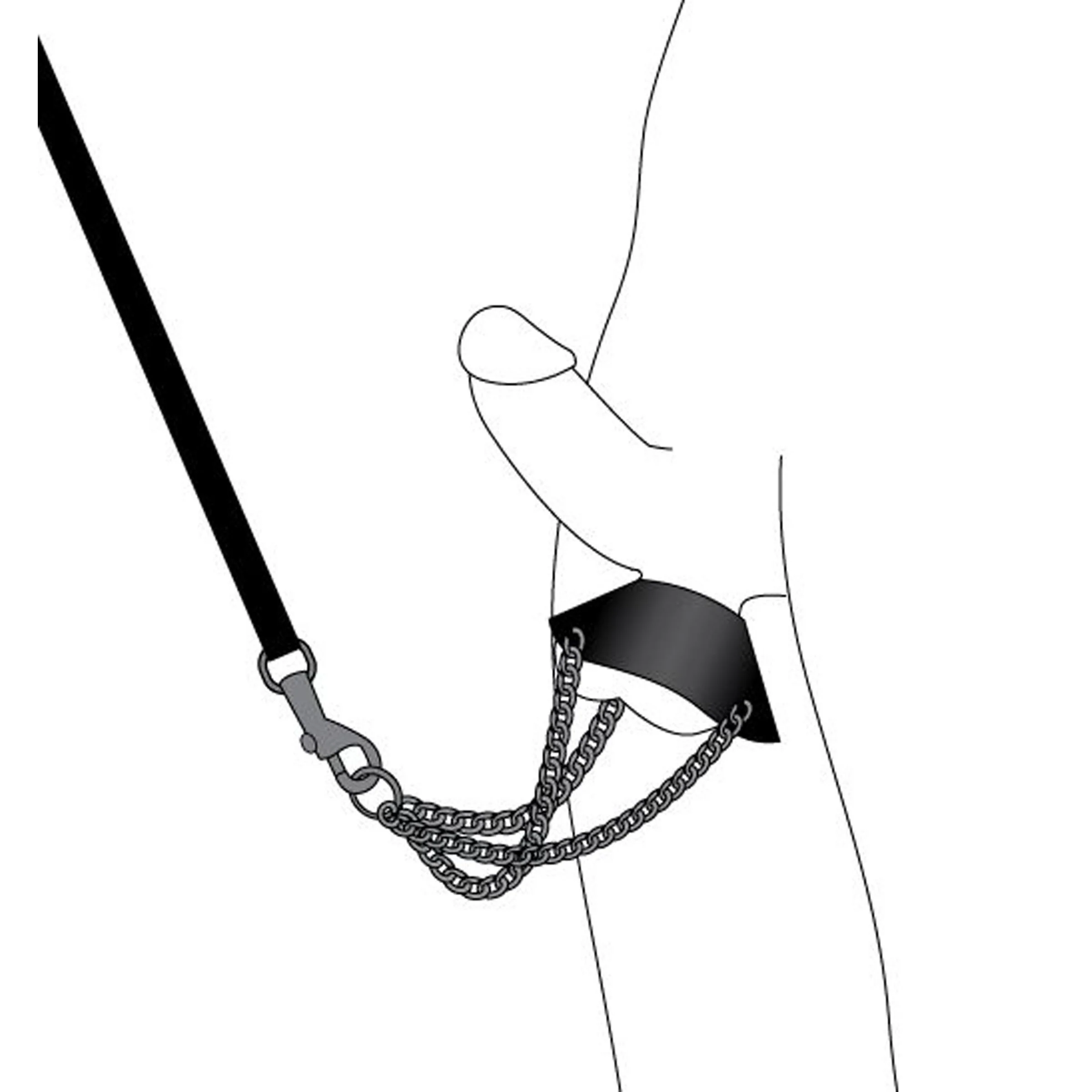 By The Balls Scrotum Stretching Kit With Leash - Image 5