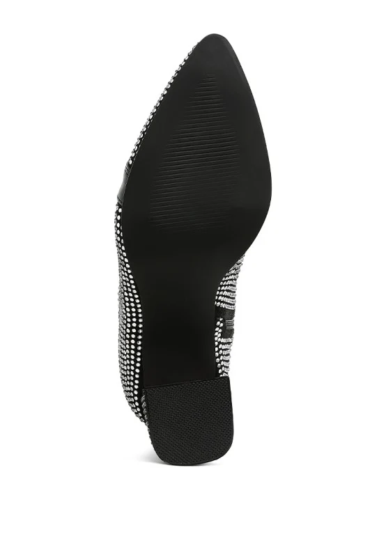 Calla Rhinestone Embellished Ankle Boots - Image 11