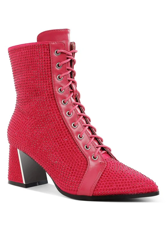 Calla Rhinestone Embellished Ankle Boots - Image 12