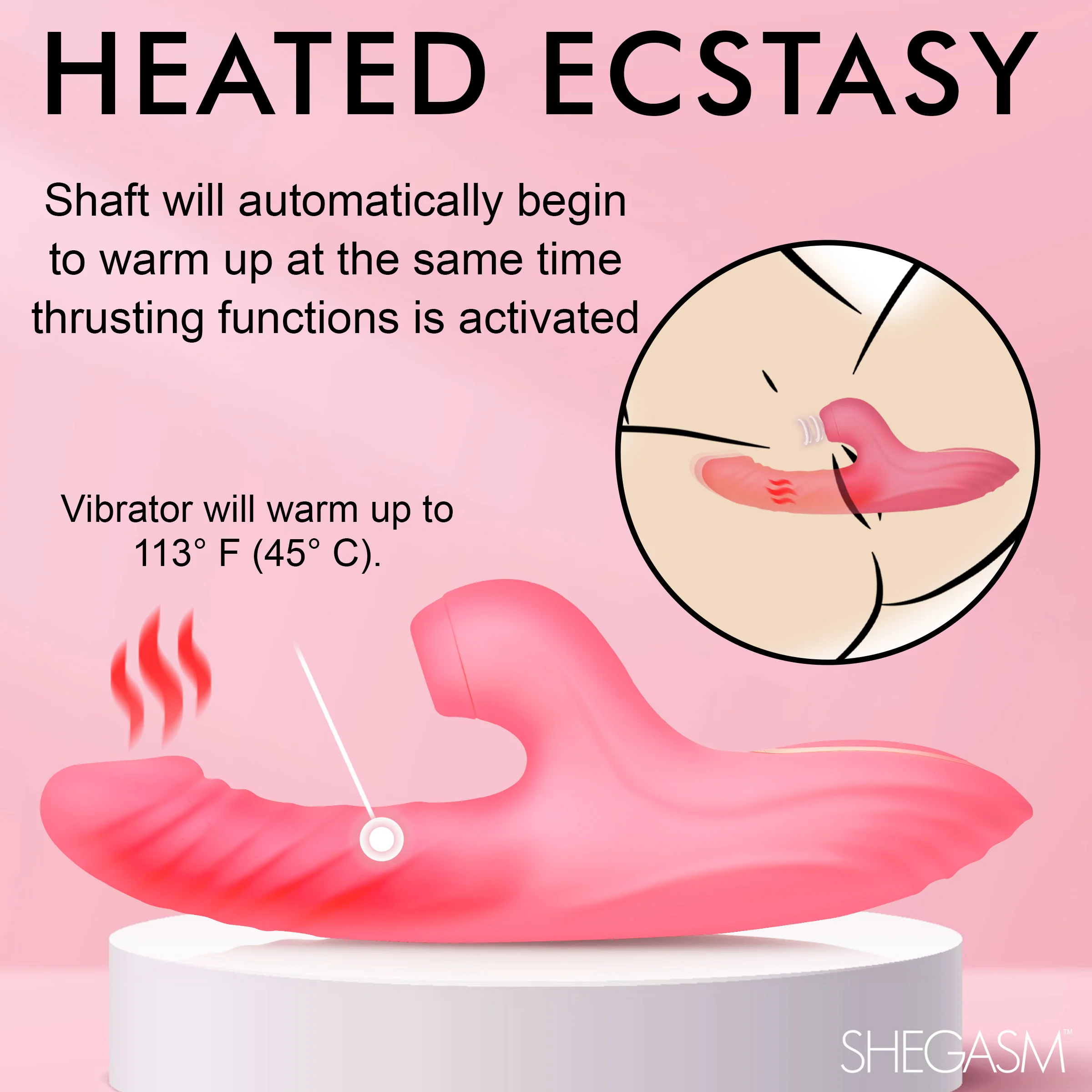 Candy-thrust Silicone Thrusting And Sucking Rabbit Vibrator - Image 6