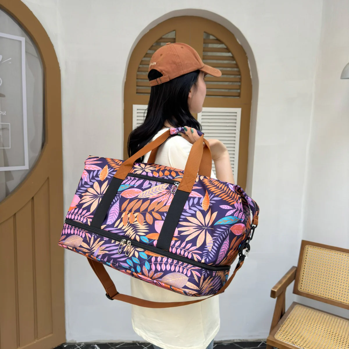 Canvas Printed Travel Bag - Image 17