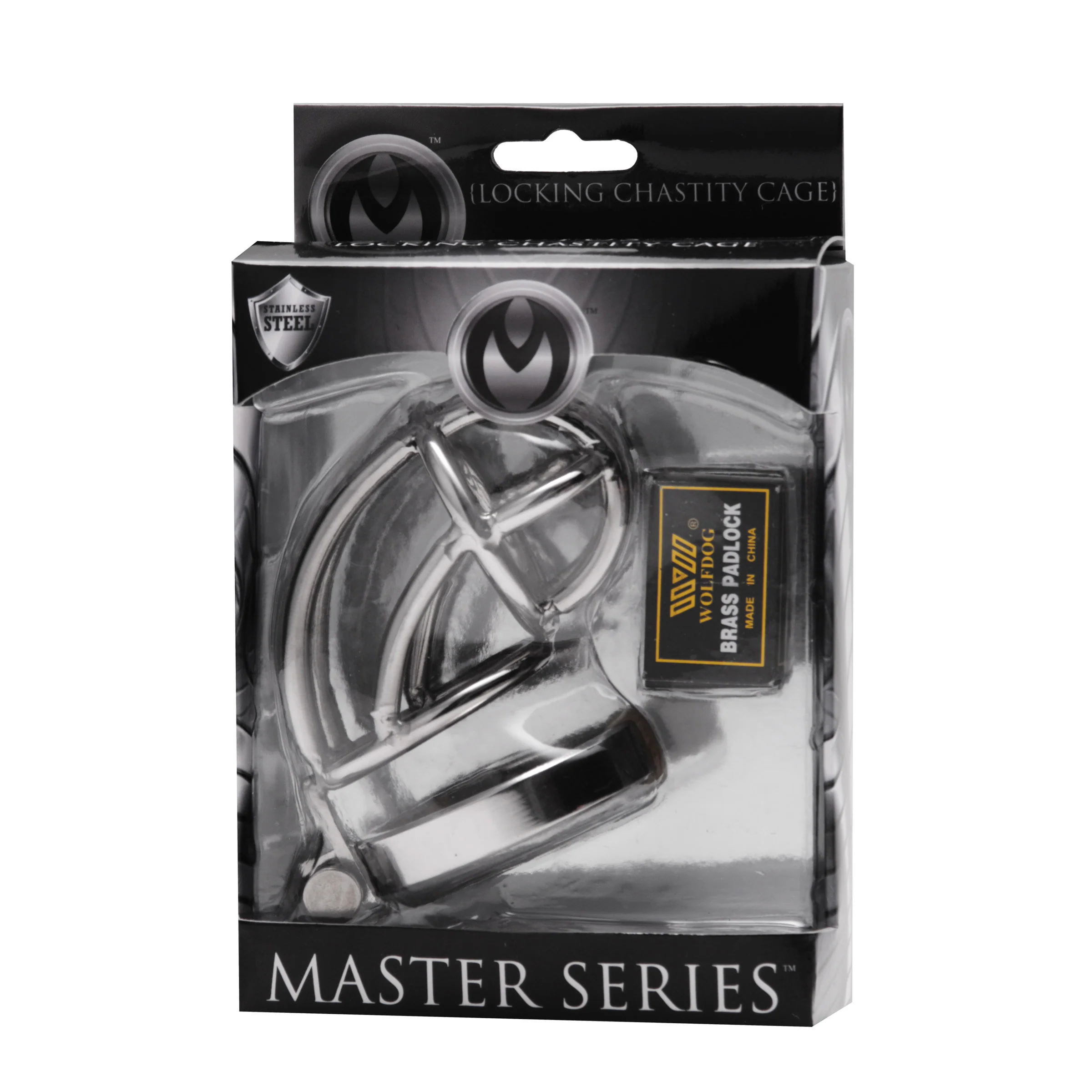Captus Stainless Steel Locking Chastity Cage - Image 2