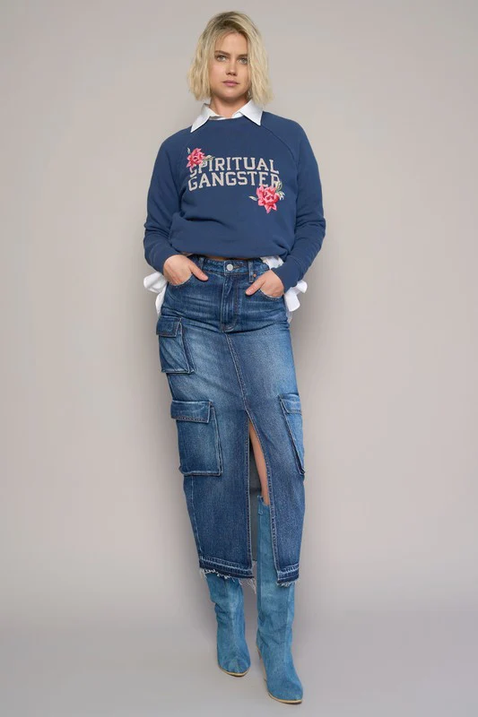 CARGO POCKET LONG SKIRT - Image 7
