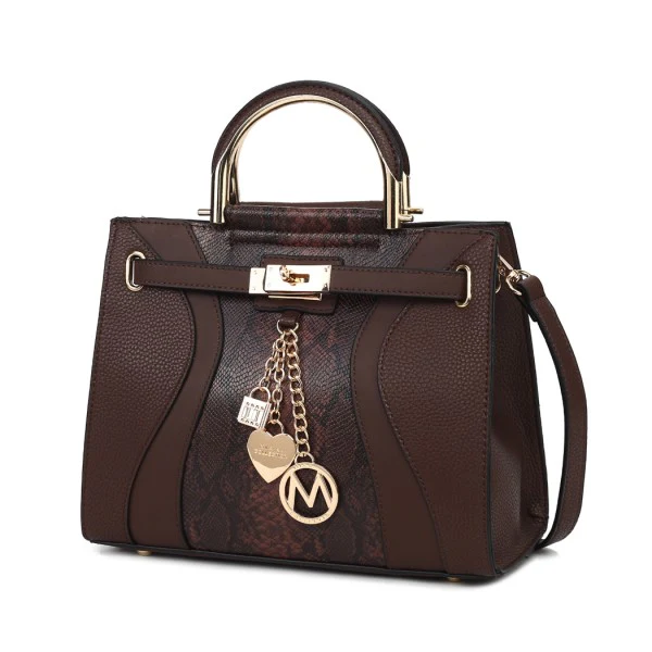 Cassia vegan Leather Satchel Bag - Image 2