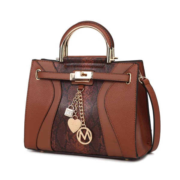 Cassia vegan Leather Satchel Bag - Image 3