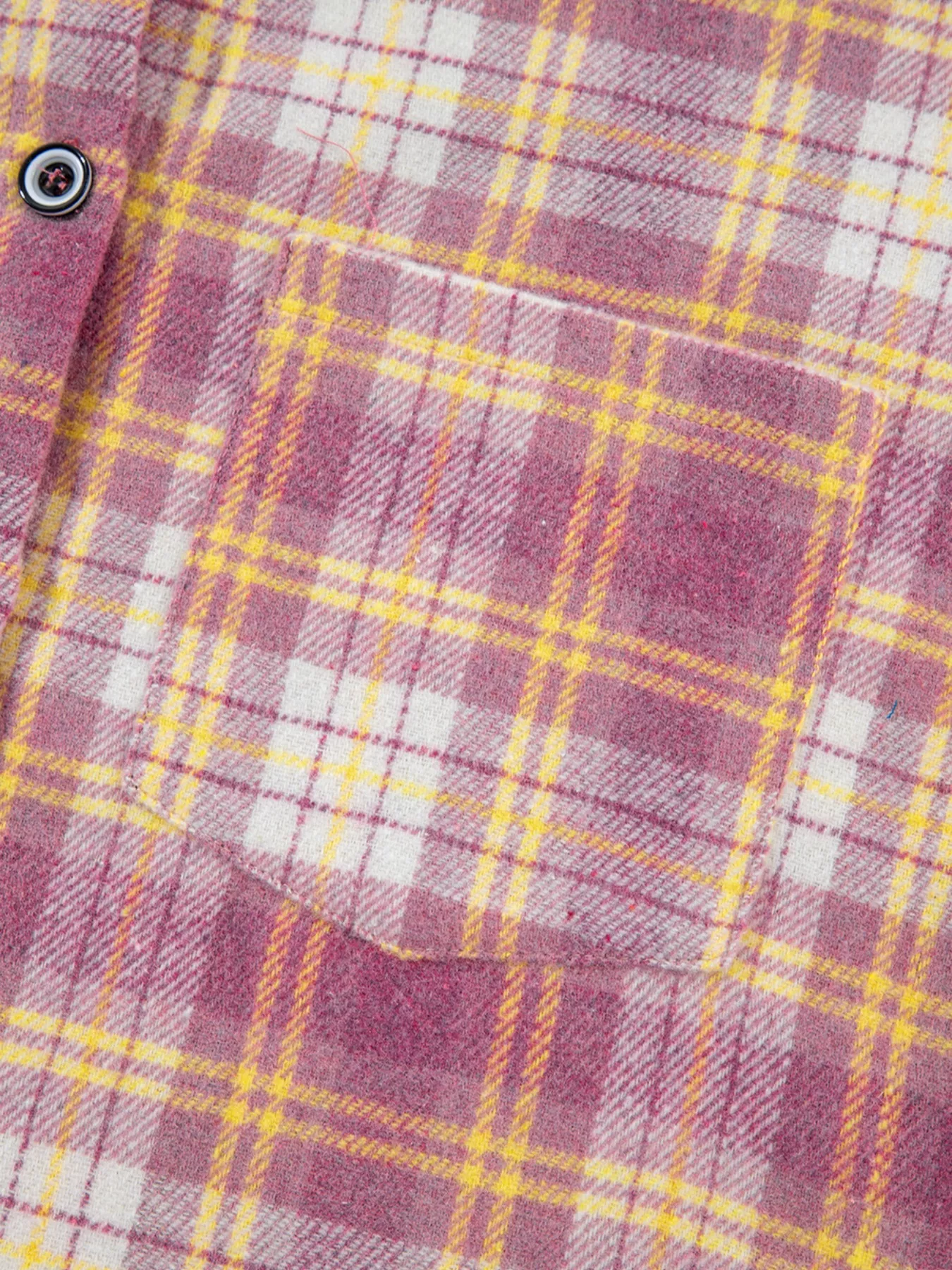 Casual Plaid Button-Down Shacket - Image 10