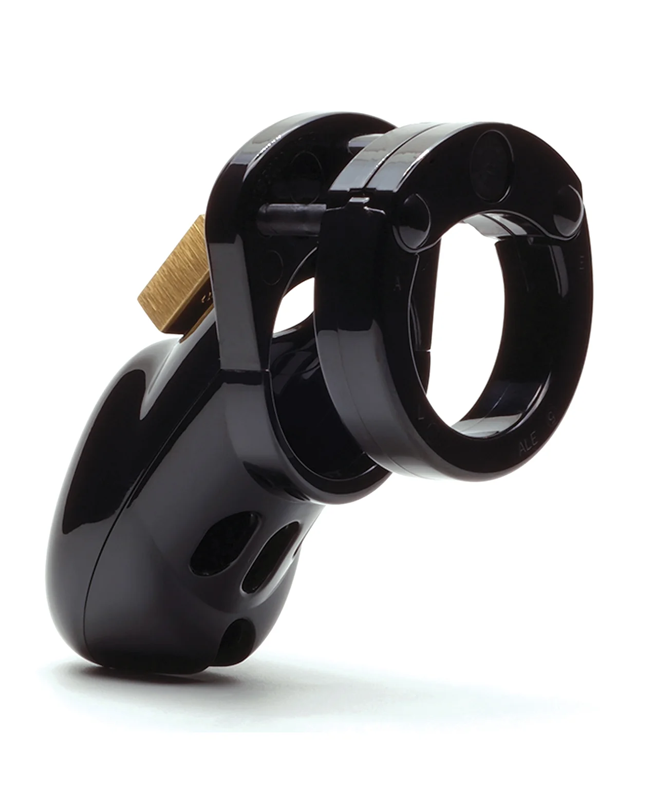 CB-3000 3" Cock Cage & Lock Set - Black - Image 2