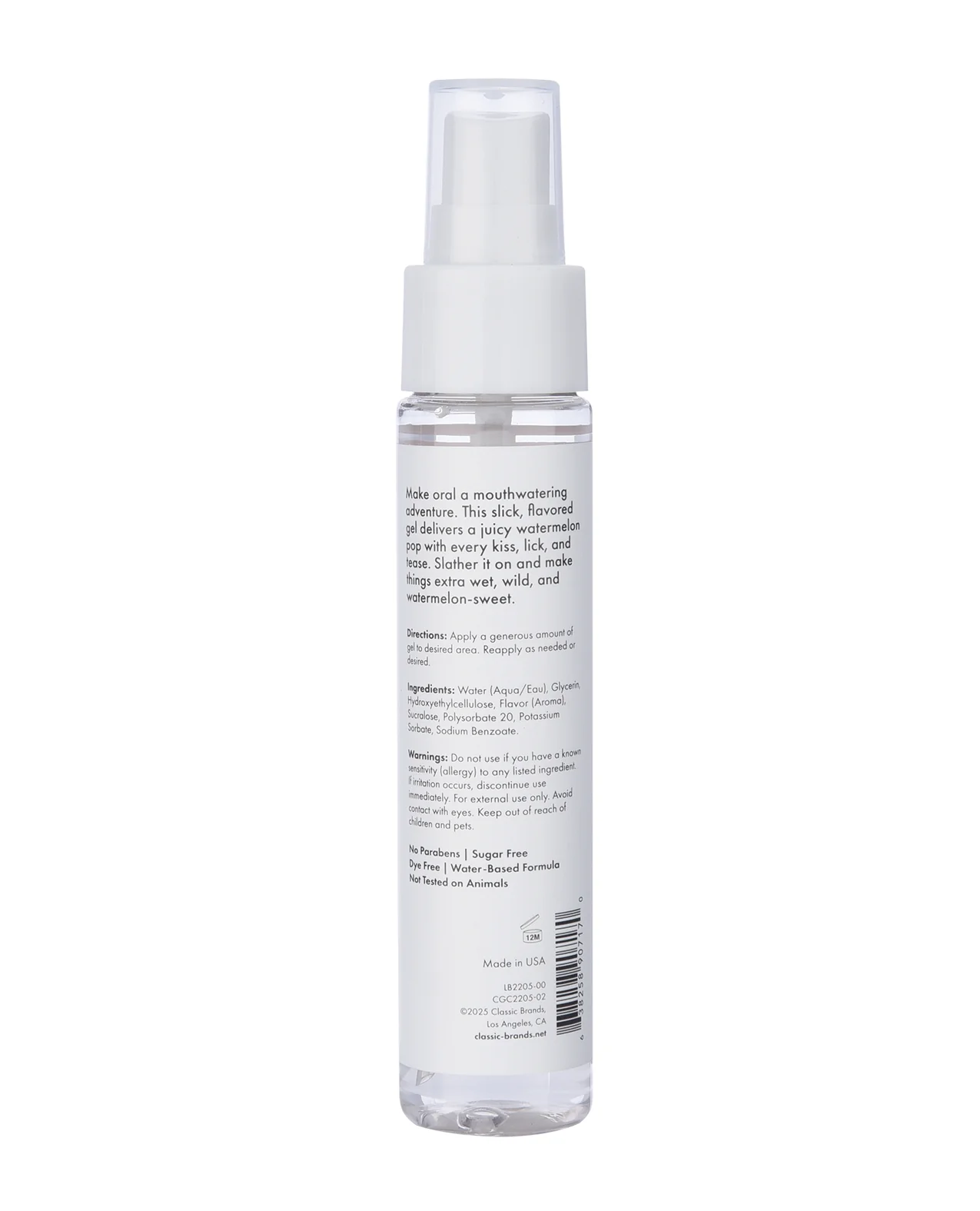 CGC Blow Me Oral Sex Gel - 2 oz Watermelon - Image 2
