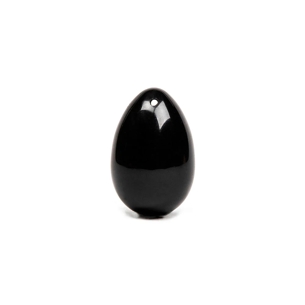 Chakrubs Xaga Yoni Egg Obsidian (drilled) - Image 6