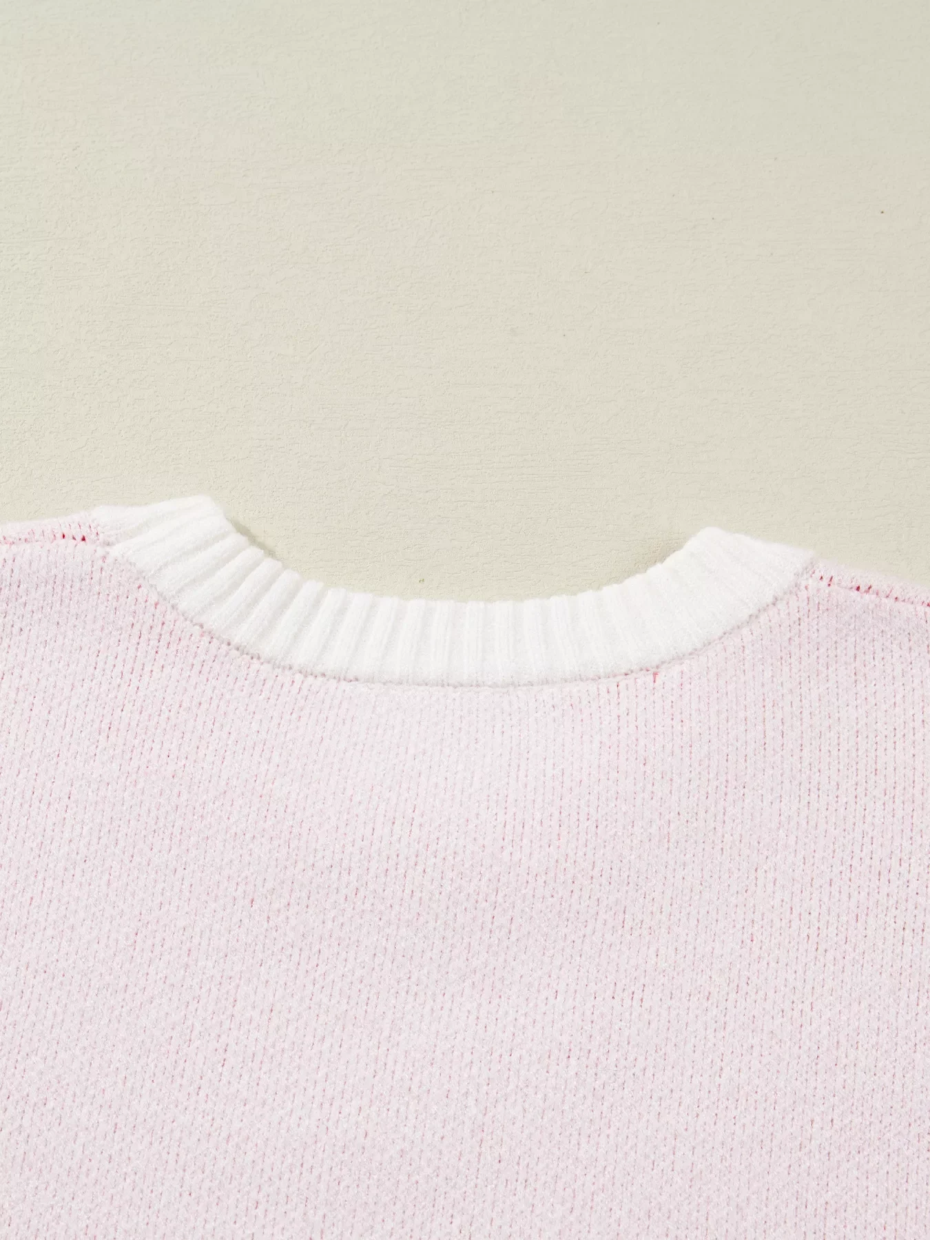 Cherry Pattern Drop Shoulder Sweater - Image 5