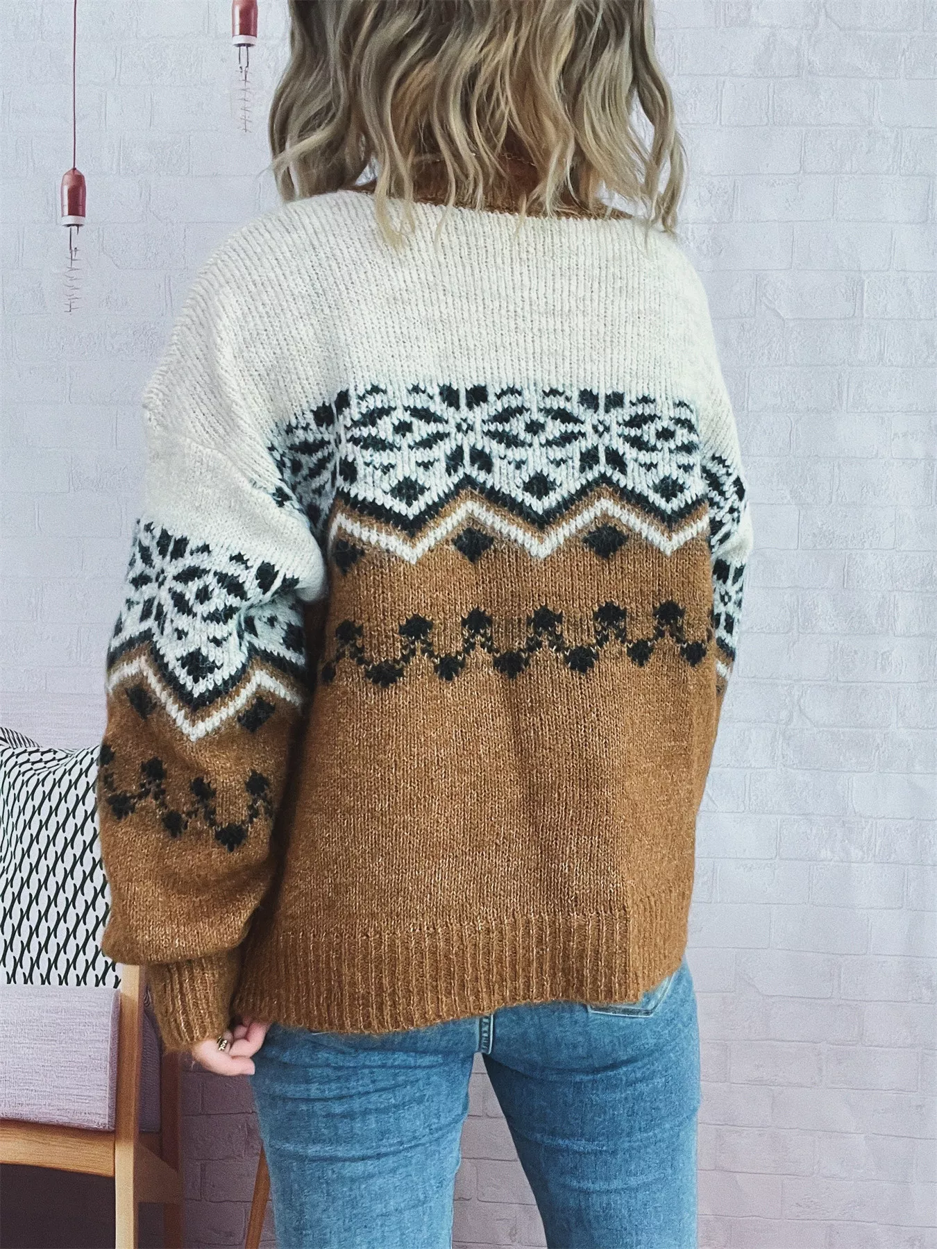 Christmas Button Up Drop Shoulder Cardigan - Image 15