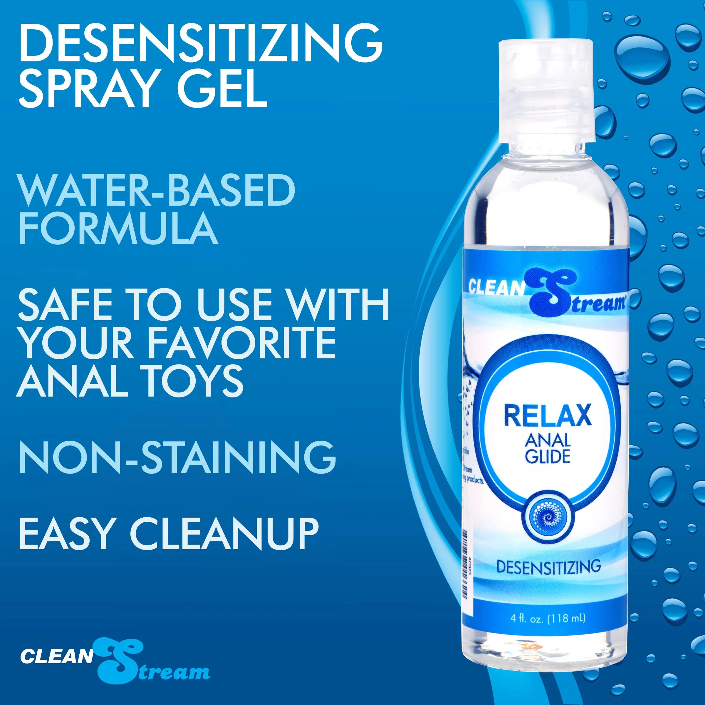 Cleanstream Relax Desensitizing Anal Lube 4 Oz - Image 6