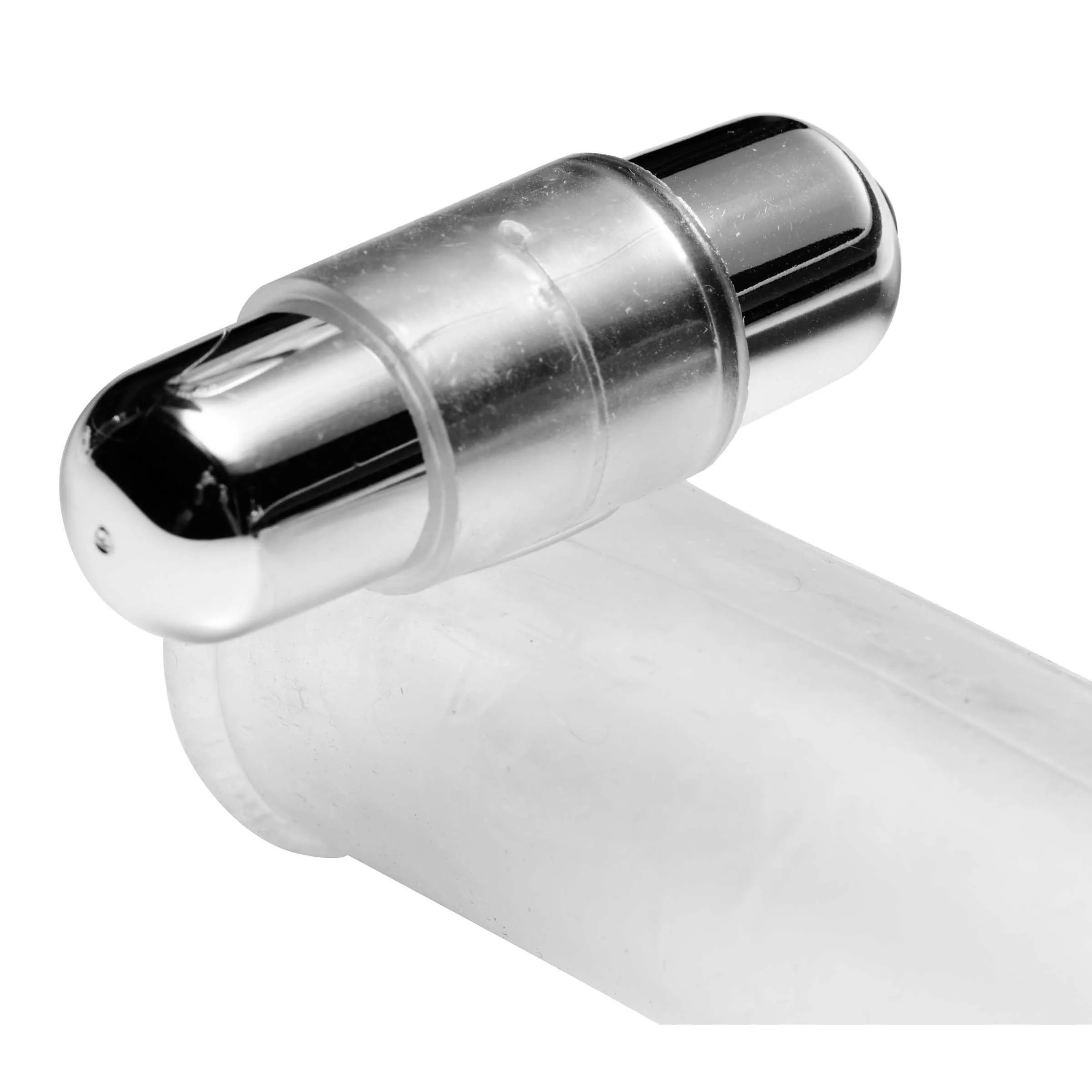Clear Sensations Penis Extender Vibro Sleeve With Bullet - Image 4