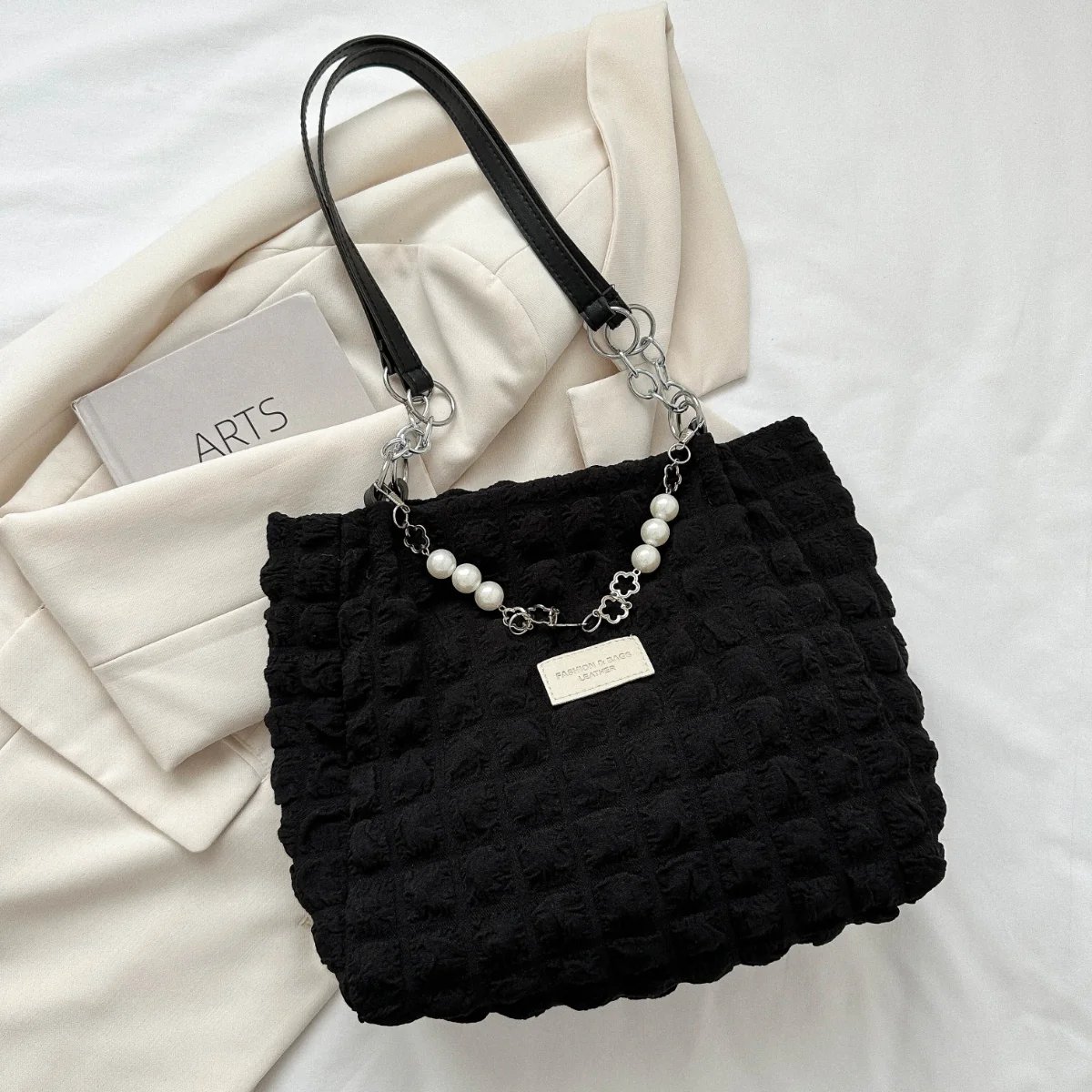 Cloud Puffy Polyester Tote Bag - Image 7