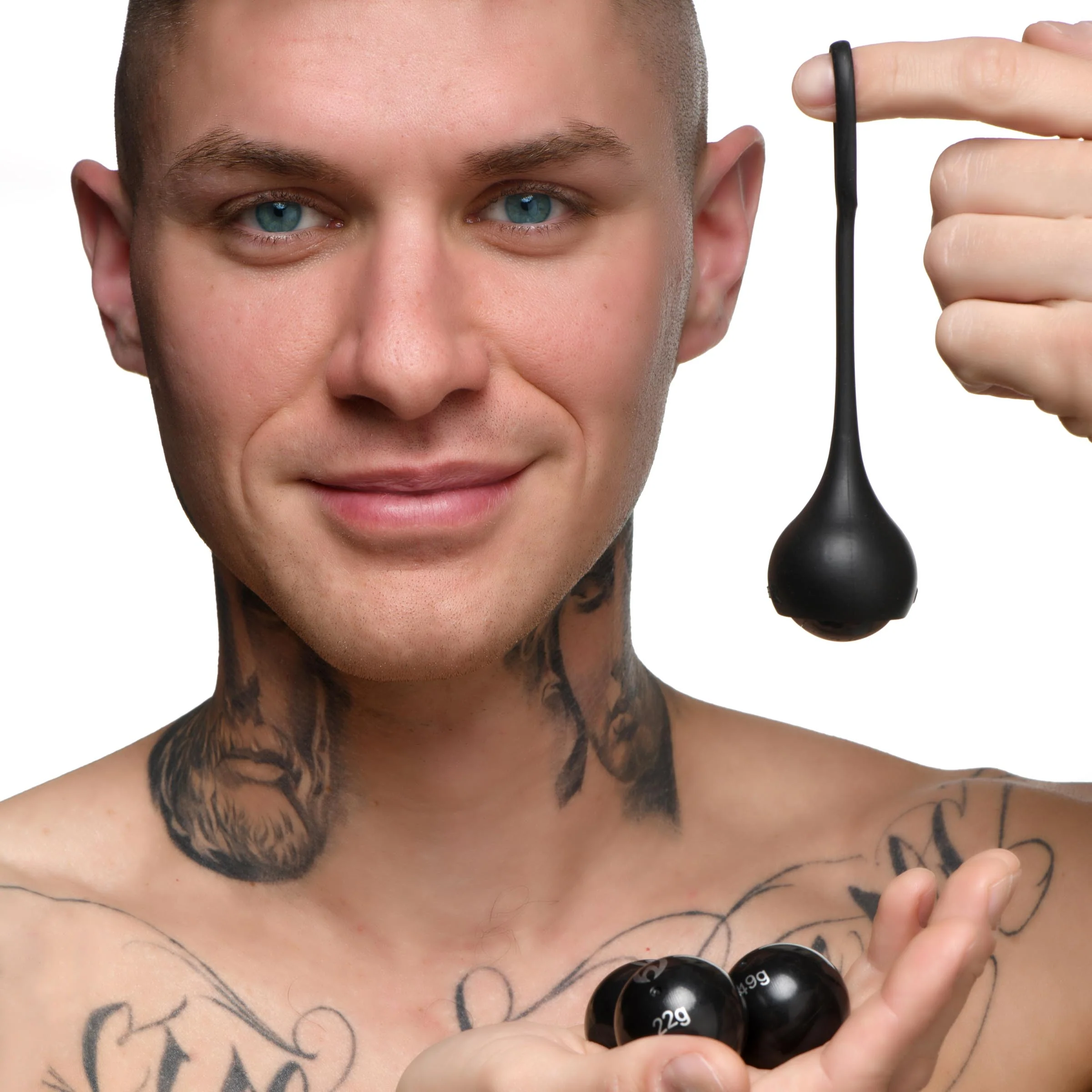 Cock Dangler Silicone Penis Strap With Weights - Image 6