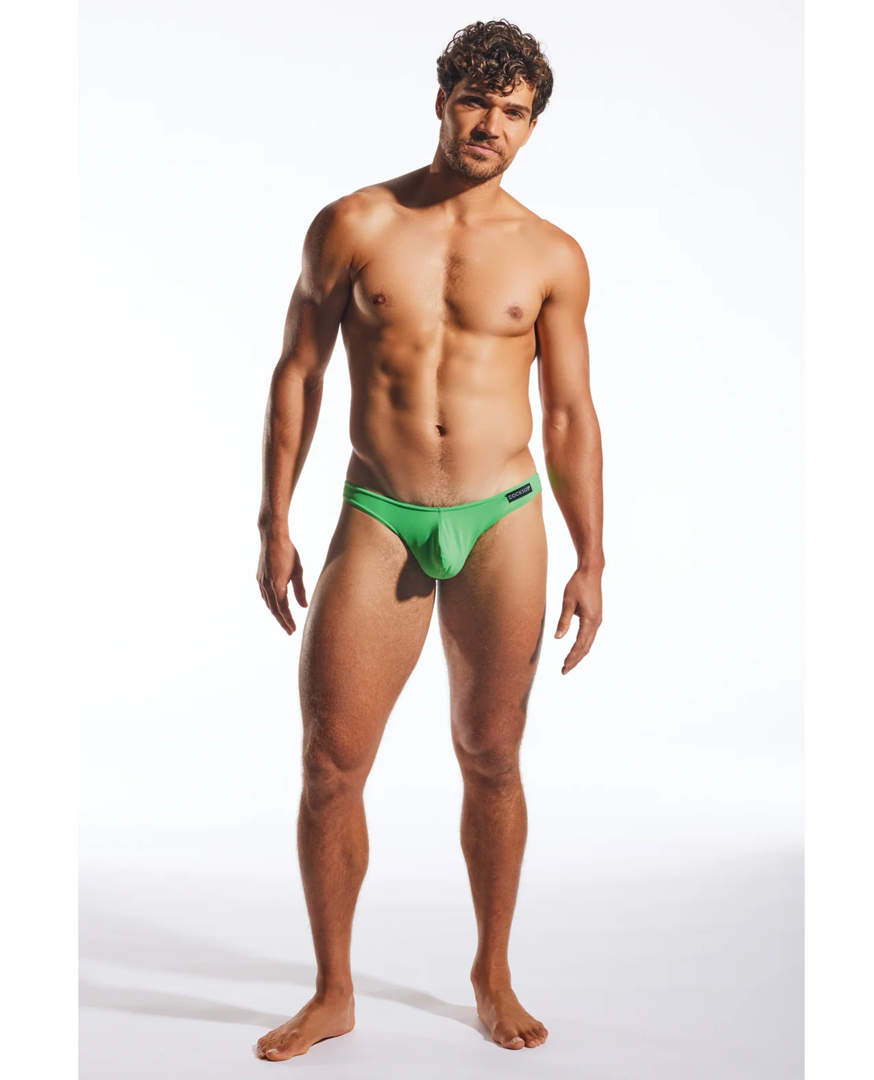 Cocksox Enhancing Pouch Brief - Palm Leaf Green MD - Image 4
