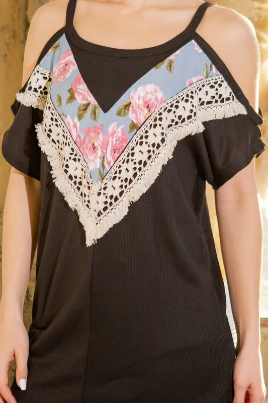 Cold Shoulder Knit Top-2 Colors - Image 12
