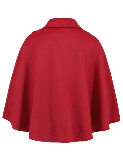 Collared Neck Cropped Cape - Image 5