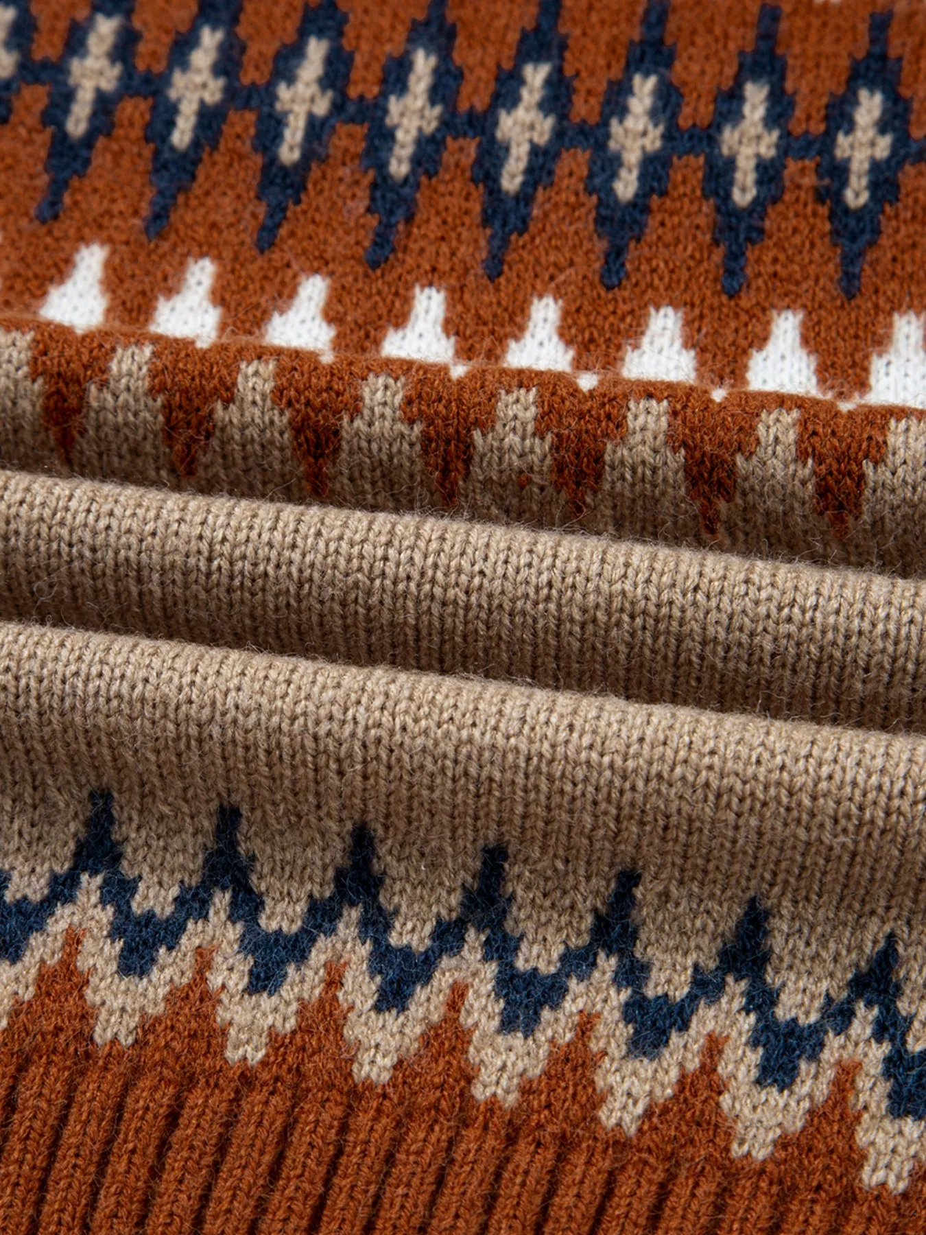 Color Block Crew Neck Sweater - Image 11