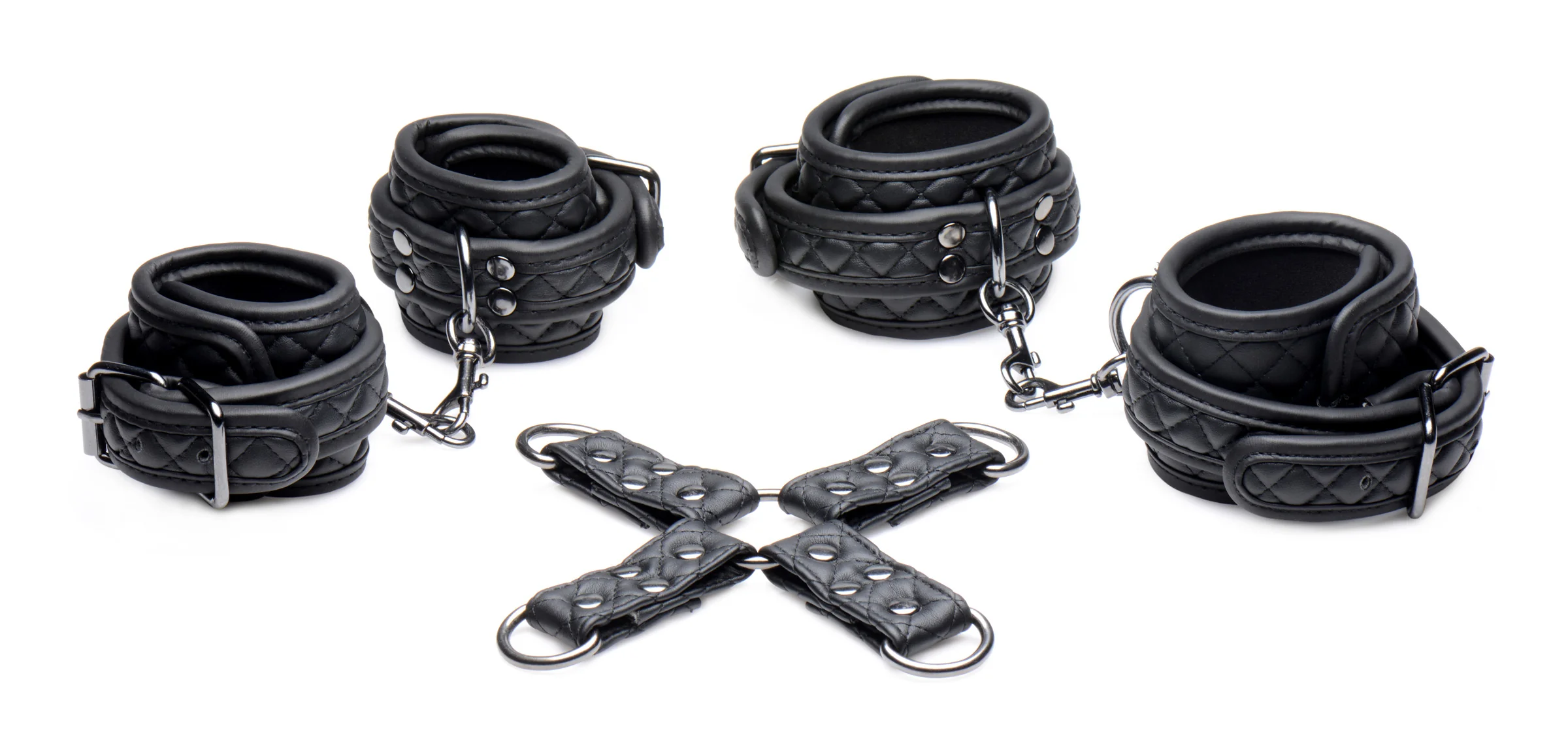 Concede Wrist And Ankle Restraint Set With Bonus Hog-tie Adaptor - Image 9