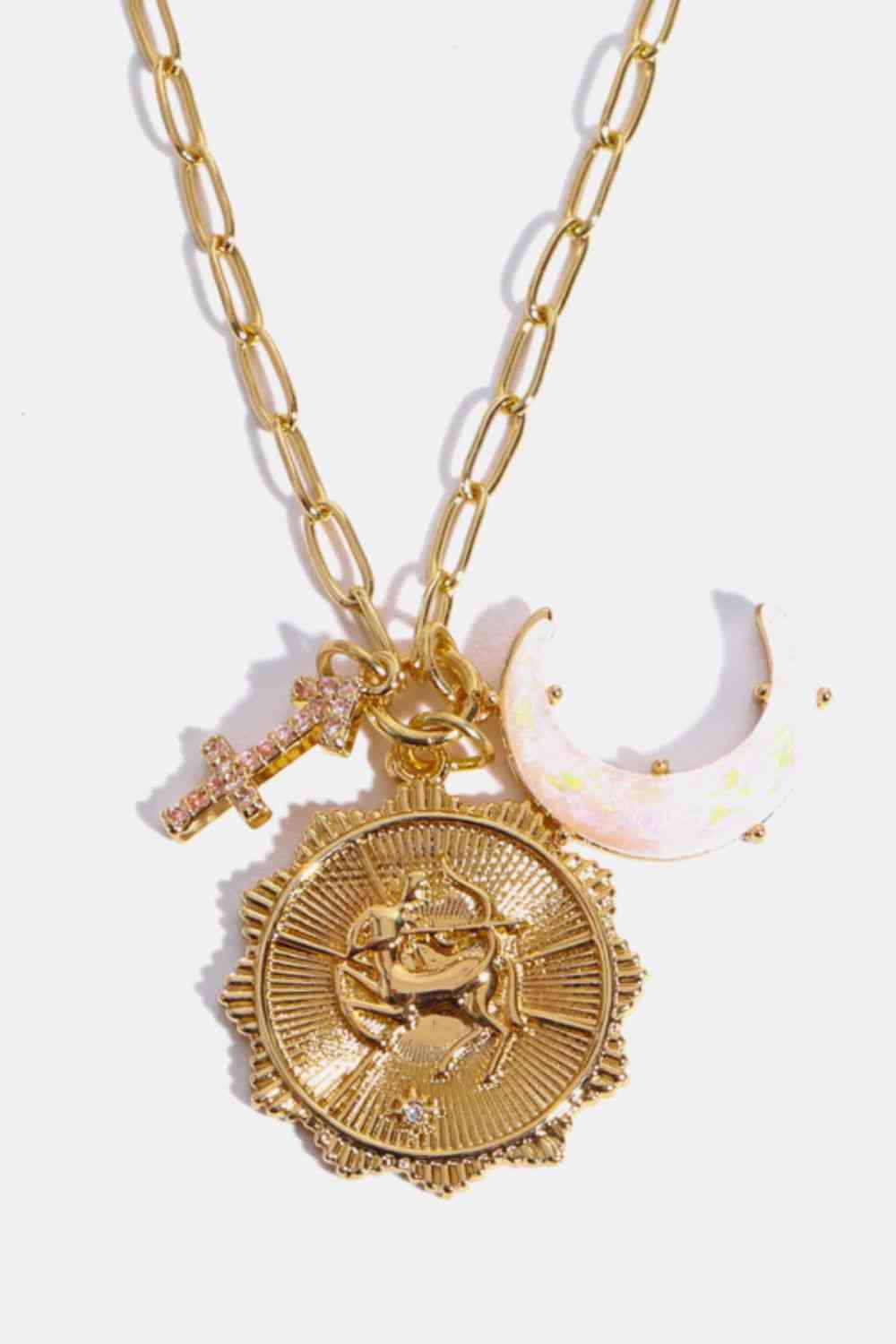Constellation and Moon Pendant Copper Necklace - Image 10