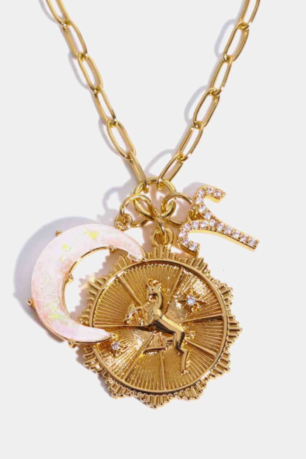 Constellation and Moon Pendant Copper Necklace - Image 28