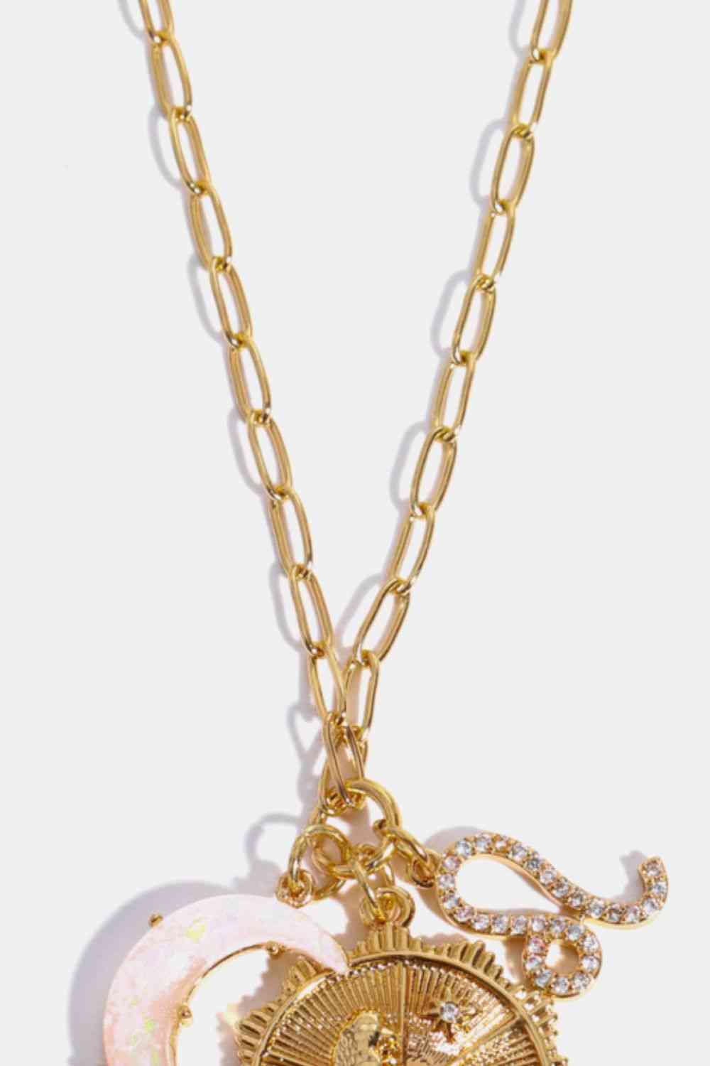 Constellation and Moon Pendant Copper Necklace - Image 36