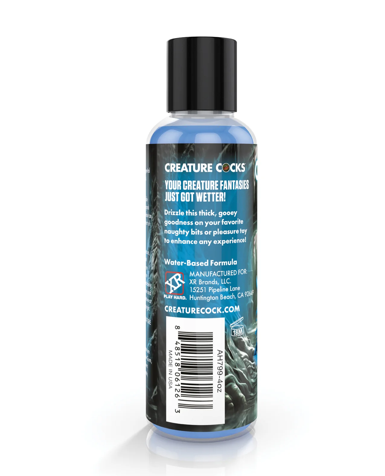 Creature Cocks - Creature Cum Blue Water-Based Lubricant 4 oz - Image 3