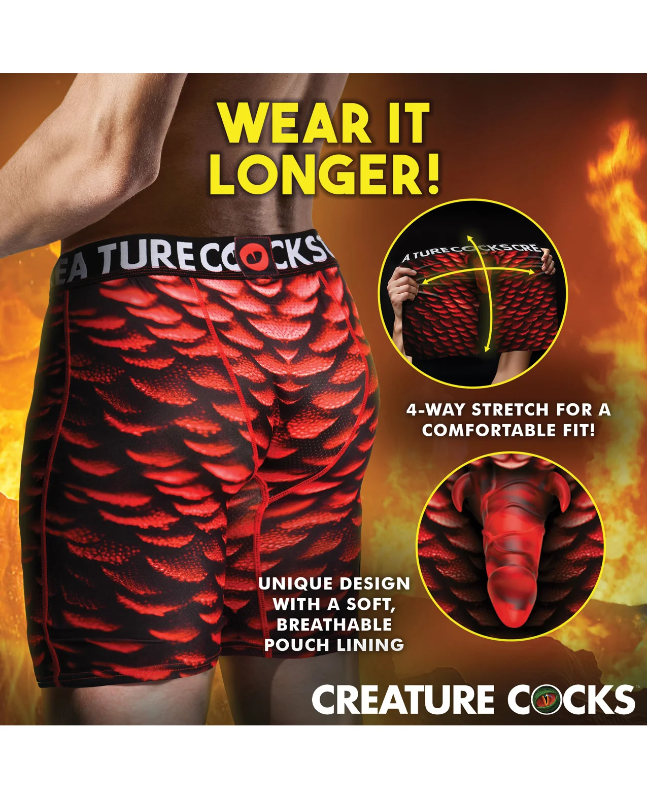 Creature Cocks - Creature Wear Horny Devil Demon Boxer Shorts - XL - Image 5