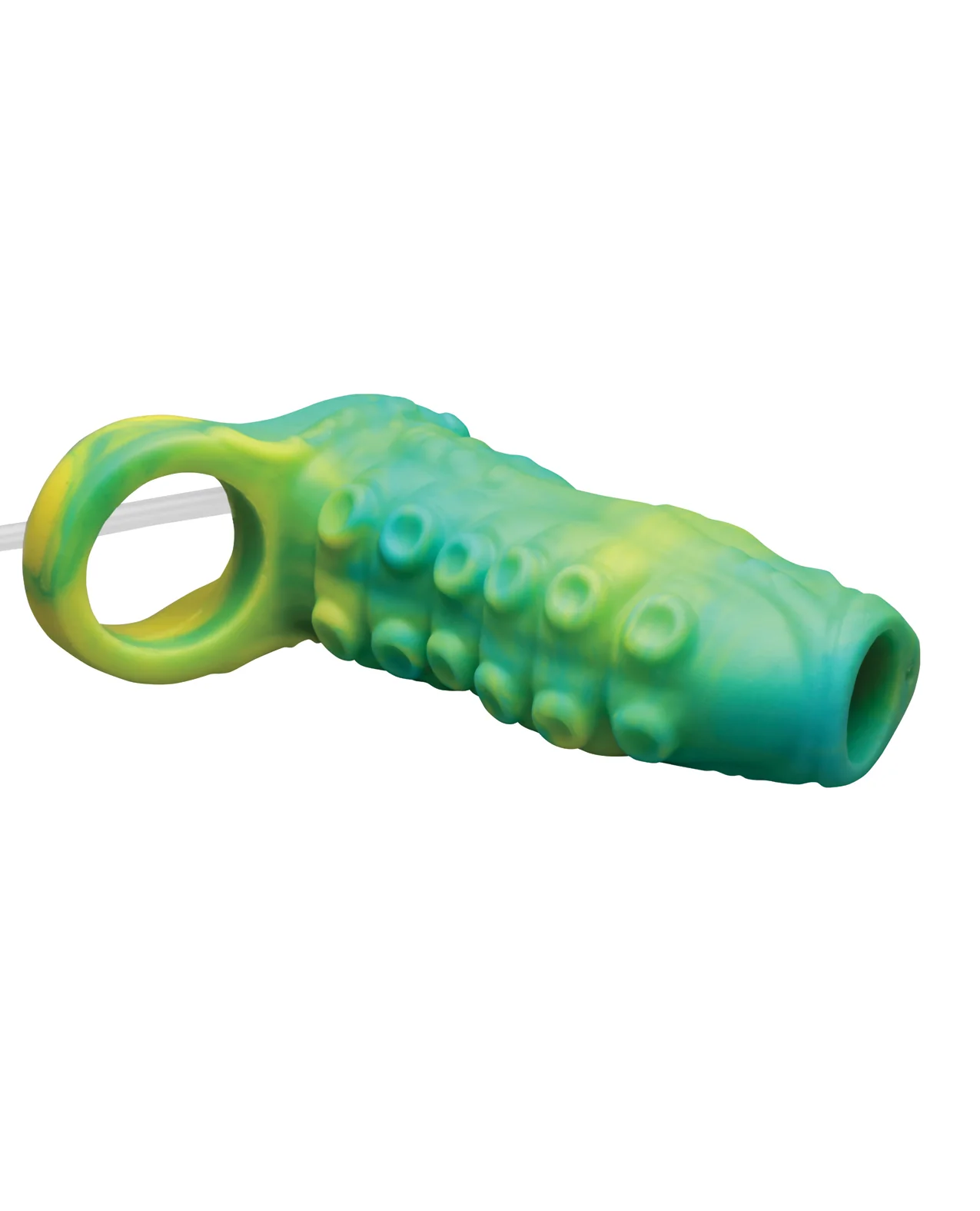 Creature Cocks Tentacle Squirting Silicone Penis Enhancer - Green - Image 5