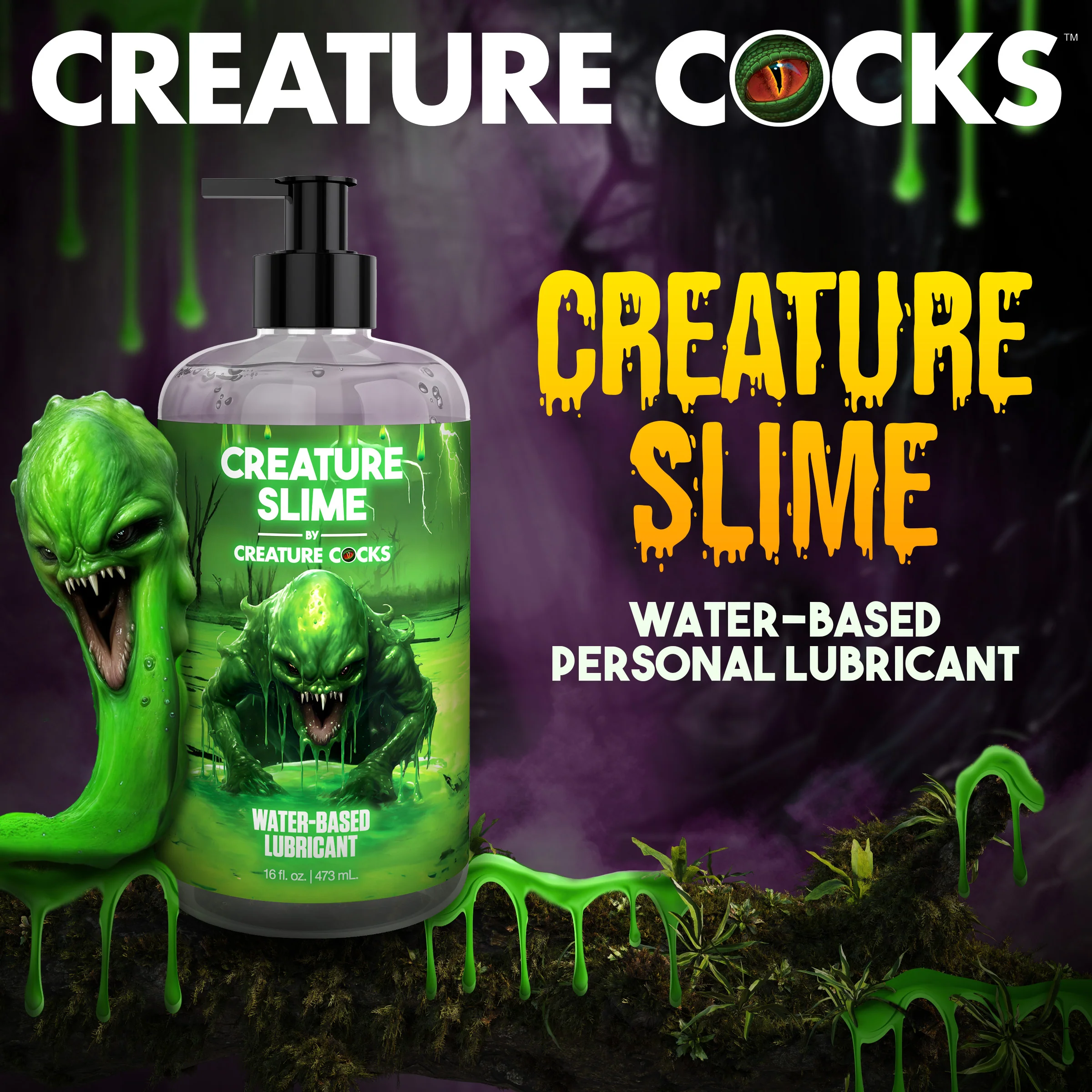 Creature Slime Water-based Lubricant - 16oz - Image 6
