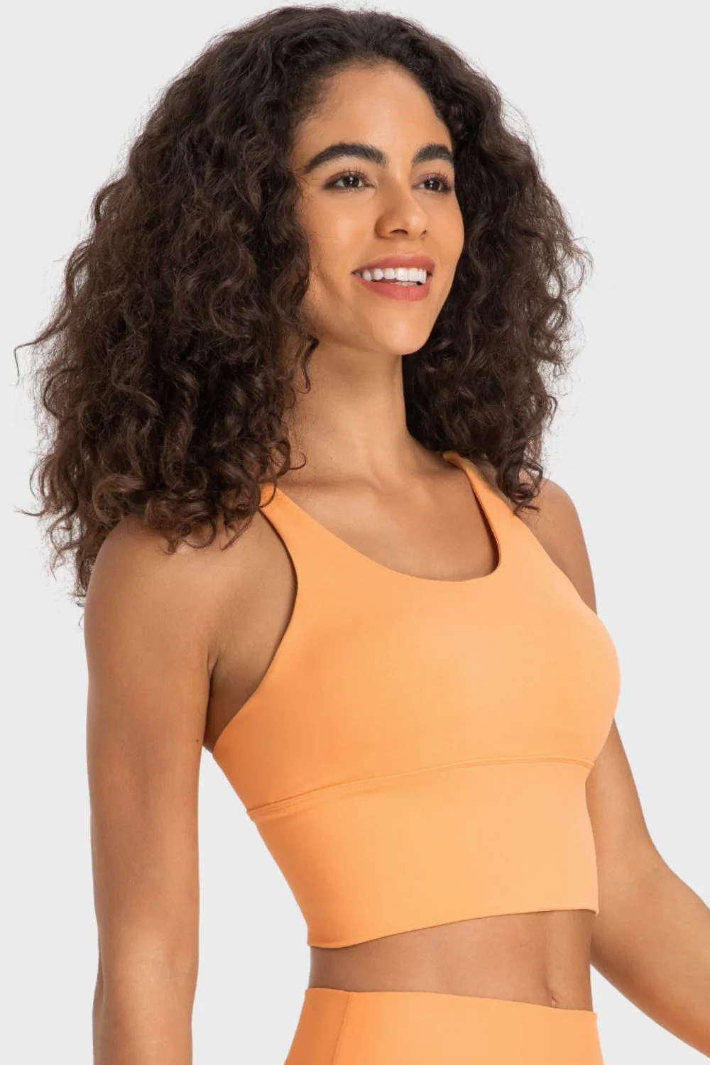 Crisscross Back Ladder Detail Sports Bra - Image 3