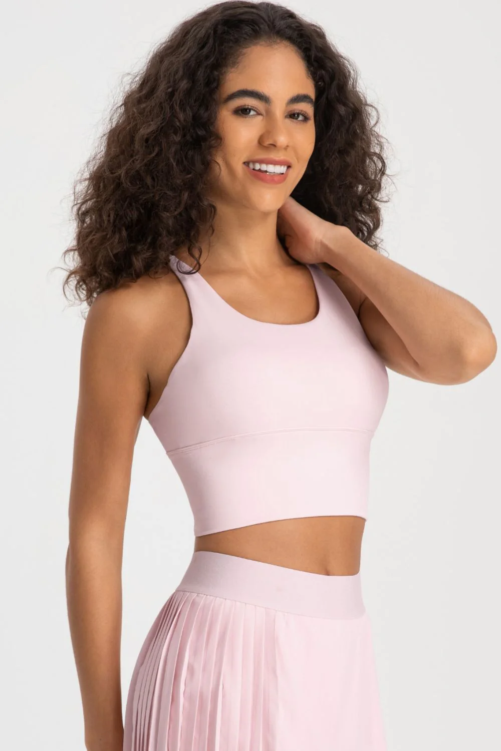 Crisscross Back Ladder Detail Sports Bra - Image 8