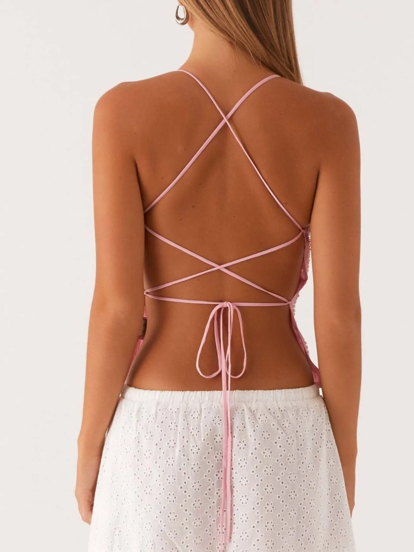 Crisscross Back V-Neck Cami - Image 21