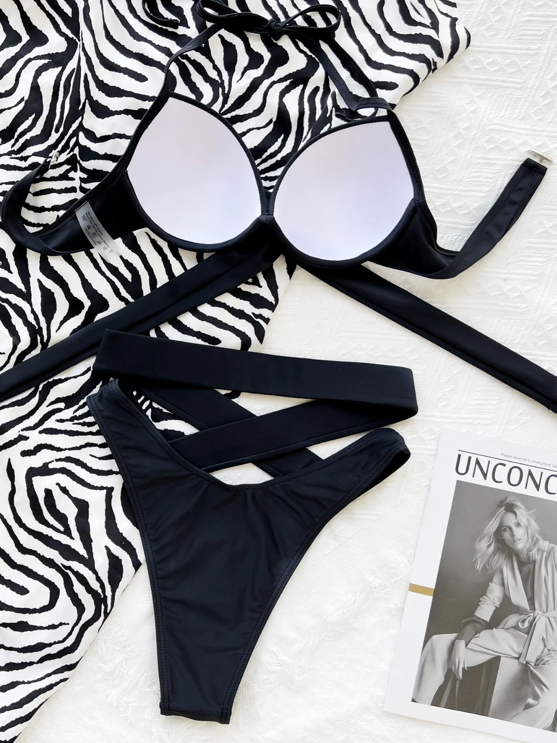 Crisscross Halter Neck Bikini Set - Image 6