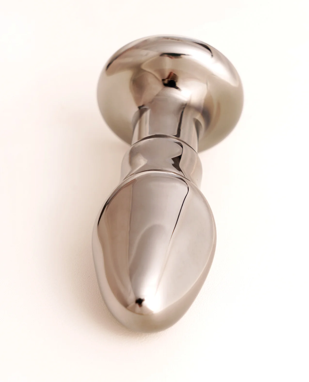 Cristal Black Opal Anal Glass Dildo Vibe - Gun Metal - Image 3
