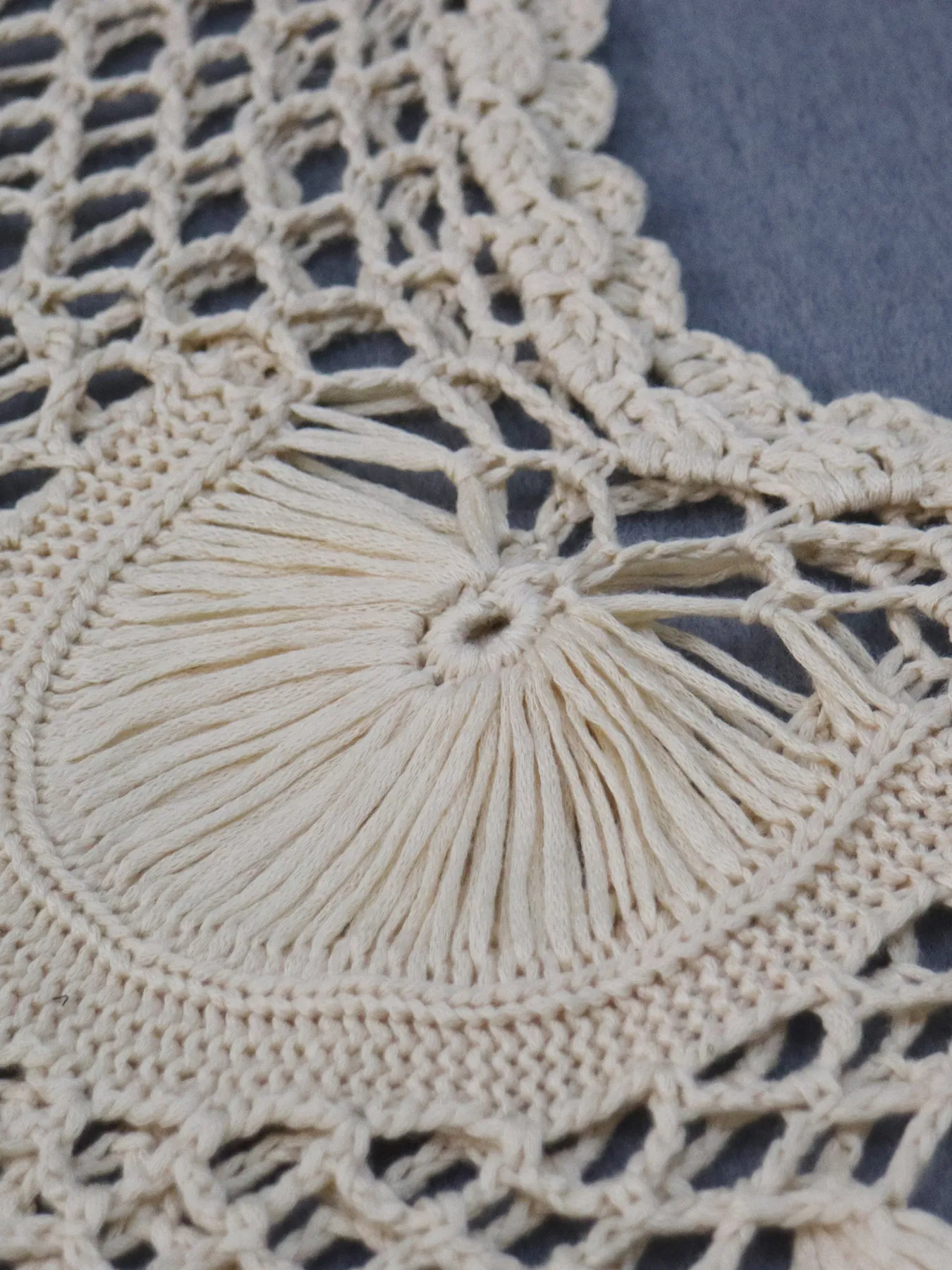Crochet Fringe Beach Cover Up - Image 22