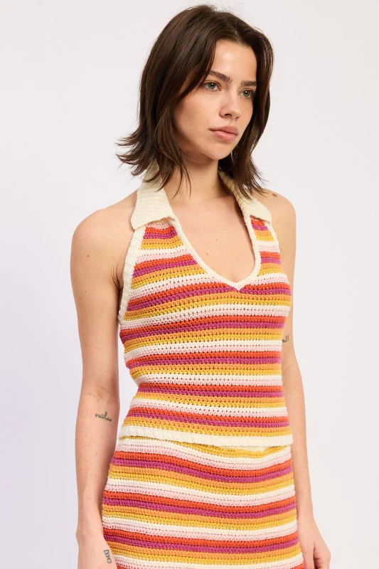 CROCHET HALTER TOP WITH OPEN BACK - Image 5