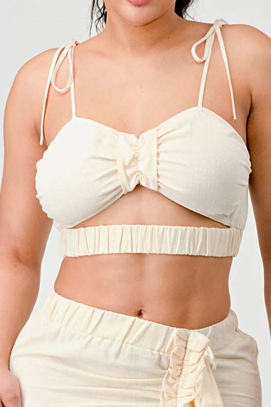 CROP TOP & SPLIT TIGHT SKIRT SET - Image 11