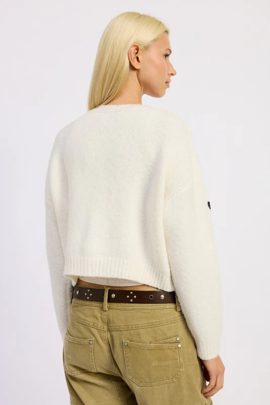 CROPPED CARDIGAN WITH EMBROIDERY - Image 16