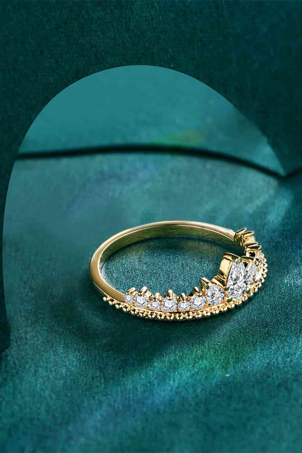 Crown Shape Moissanite Ring - Image 3