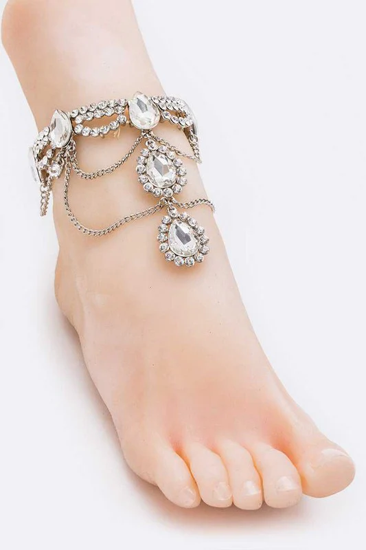 Crystal Statement Anklet - Image 2