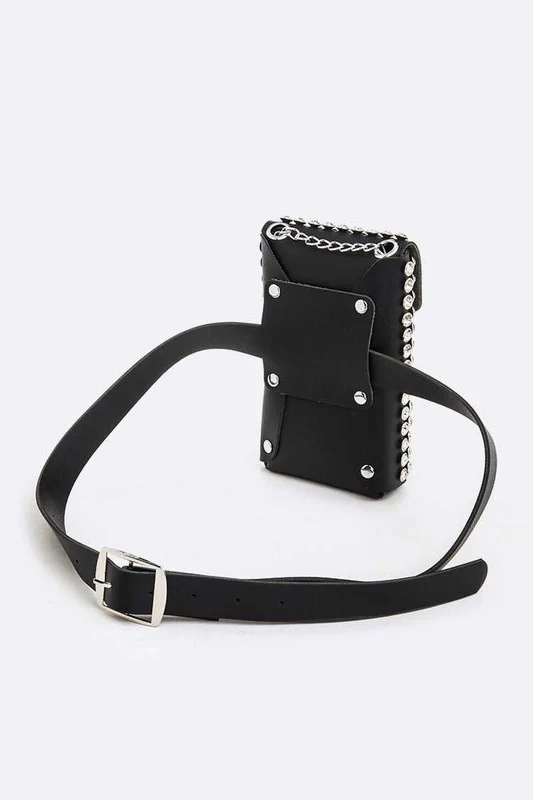 Crystal Studs Cellphone Convertible Bag - Image 5