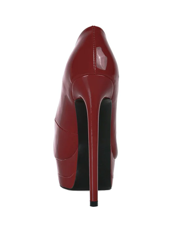 Cuddles Patent Pu High Heeled Sandals - Image 9