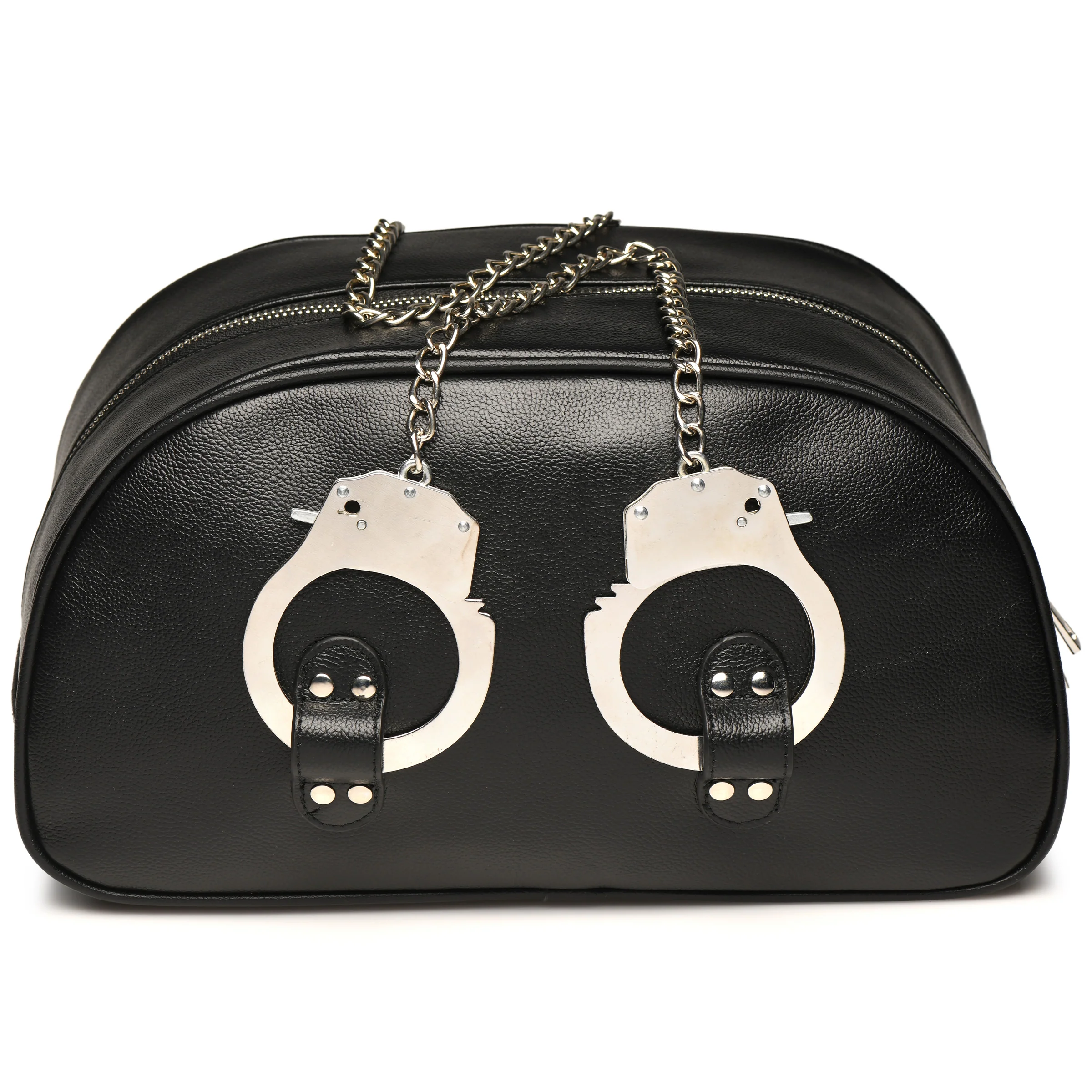 Cuffed And Loaded Travel Bag With Handcuff Handles - Image 7