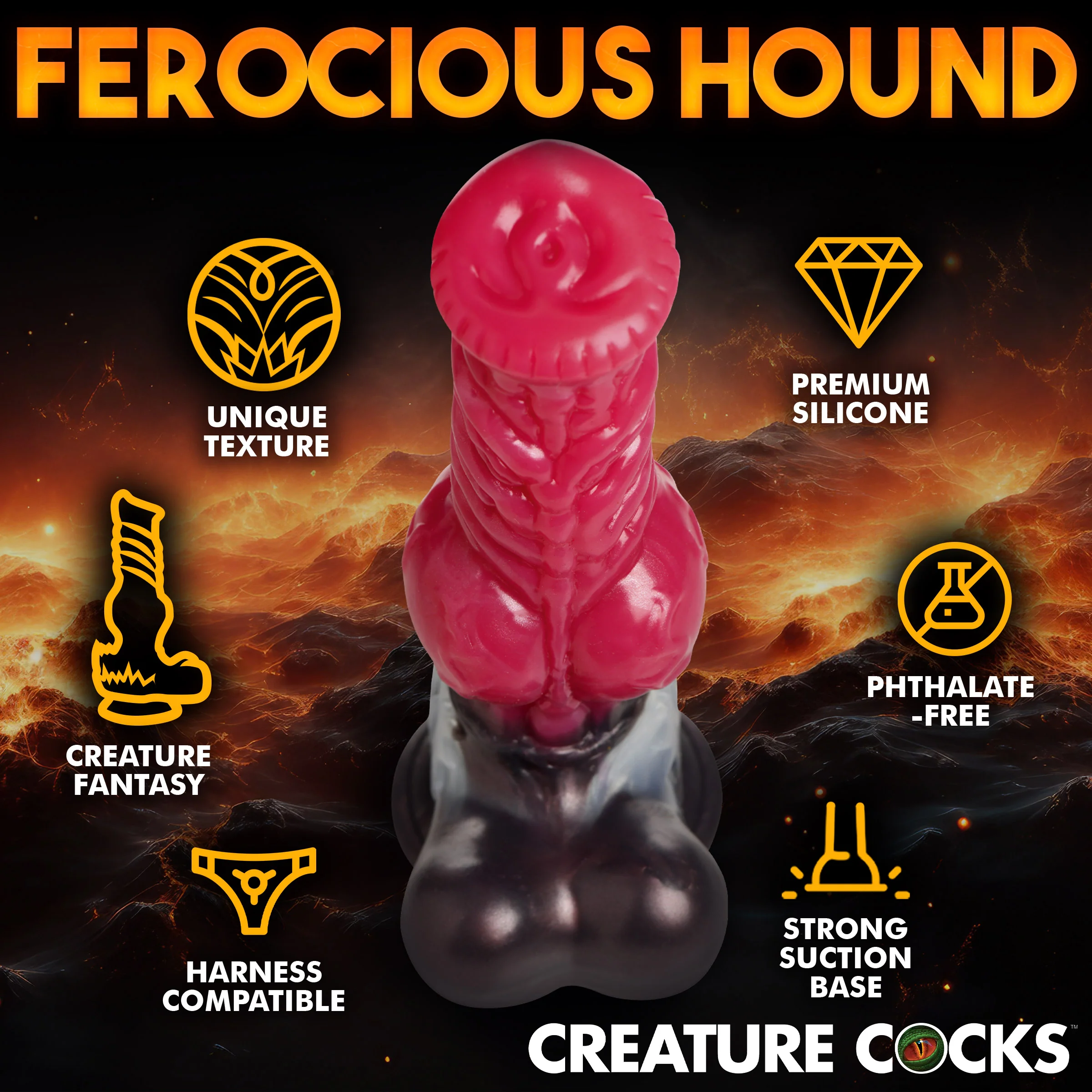 Cujo Canine Silicone Dildo - Large - Image 2